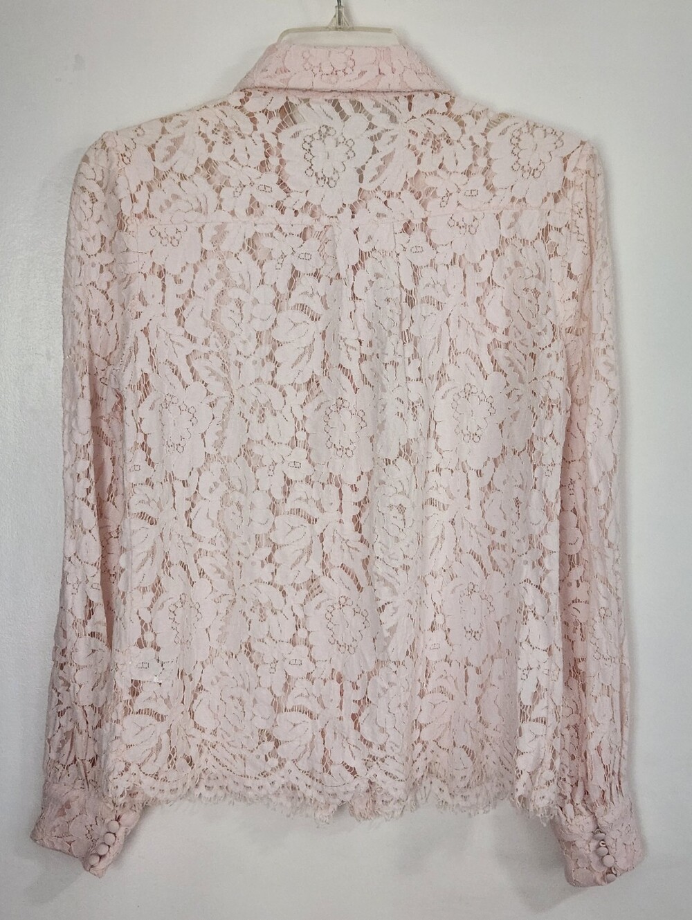 Elie Tahari Pink Lace Blouse Size Small Elegant - Picture 3 of 10